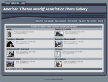 Tablet Screenshot of gallery.tibetanmastiff.org